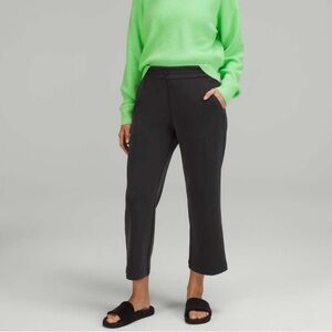 ❌ CLEARANCE Lululemon Softstreme High-Rise Straight Leg Black Lounge Pants 6